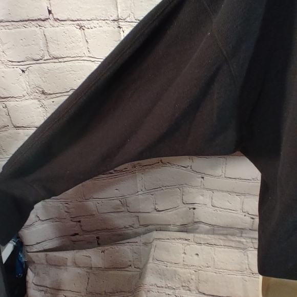 We The Free Zip Shoulder Oversize Sweater Black Dolman Sleeve S - Picture 5 of 16